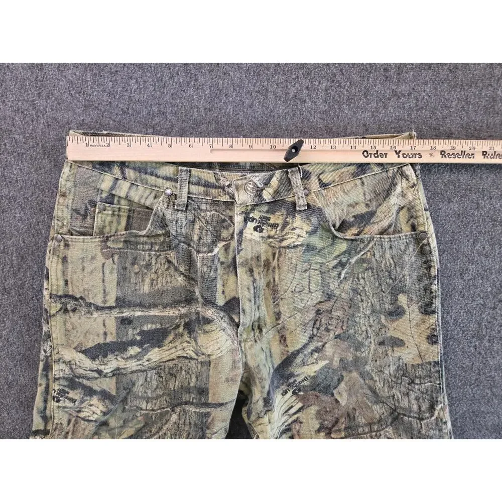 Wrangler Pro Gear Vtg Y2K Mossy Oak Breakup Camo Jeans Mens Sz 36x32 Gorpcore